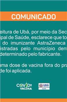 Comunicado vacina